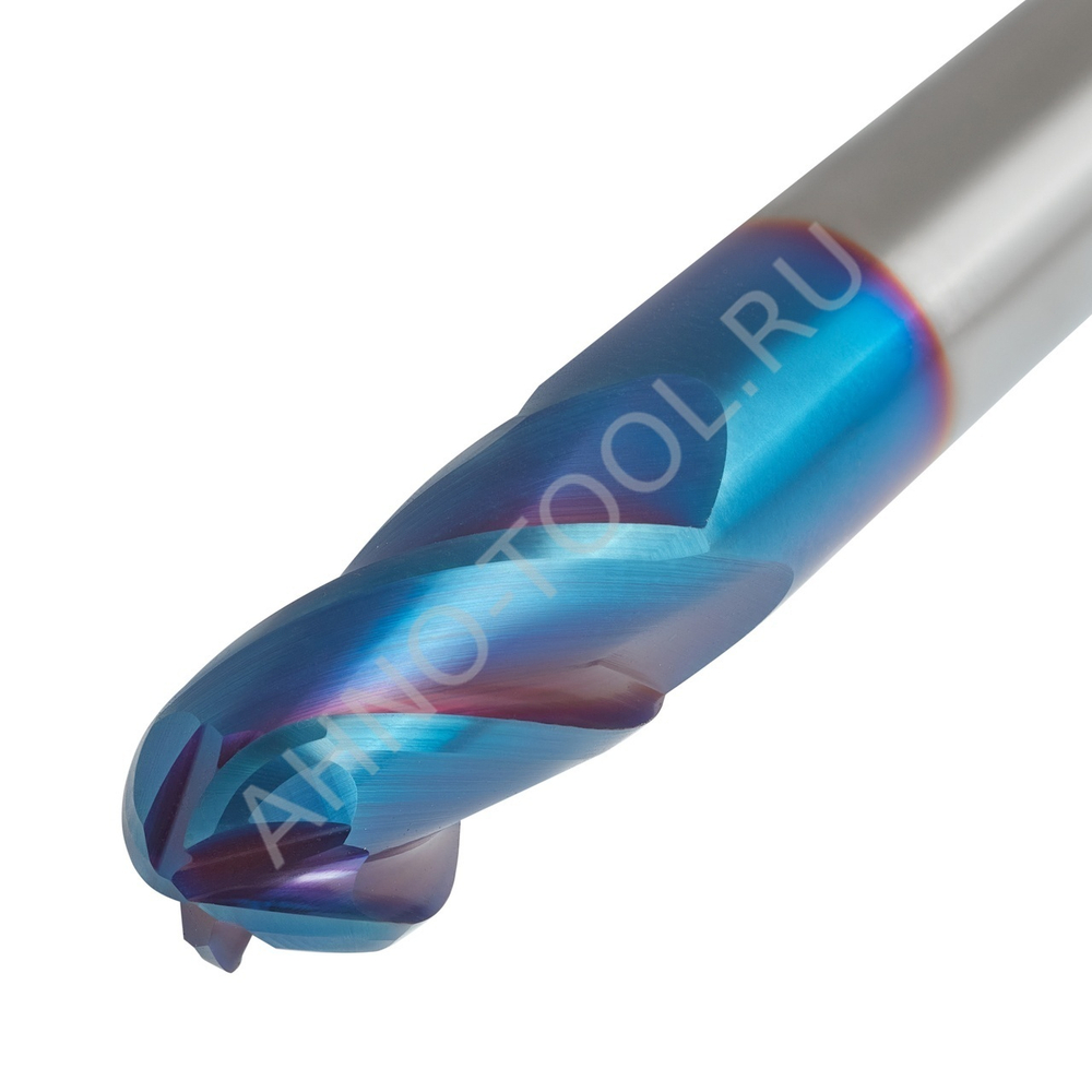 Фреза твердосплавная сферическая 10мм (L=75, l=20, хв=10) Z4 35° по закаленной стали BRHM-4B-R5.0 HR