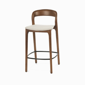 Полубарный стул Canada орех, бежевый