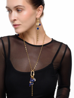 Серьги "Gess mini lazurite" Gold