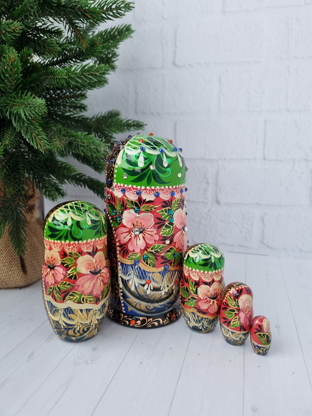 Матрешка Сказка 15см 5мест