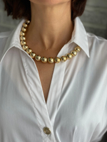 Чокер "шары" оттенок золото глянец