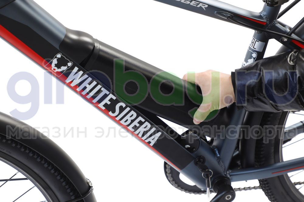 Электровелосипед WHITE SIBERIA CAMRY ALLROAD 500W 36V/11A Snegir (Синий) фото 11 фото №12