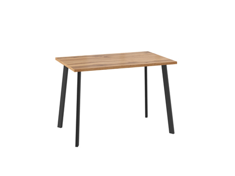 Стол МАМАДОМА Уно, нераздвижной 110х70, ДУБ ВОТАН/ЧЕРНЫЙ