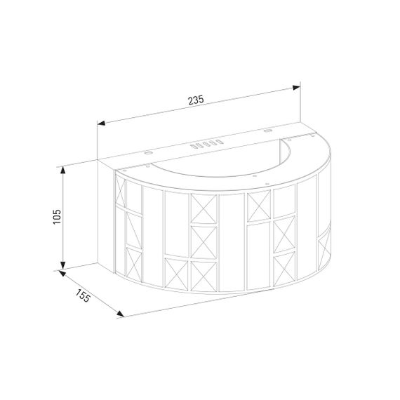 Настенный светодиодный светильник Bogates Cliff 473/1