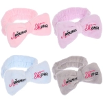 Повязка на голову «New collection Vostok- Любимая жена», цвет розовый, серый, голубой и сиреневый, 20*6см ( упаковка белый ZIP пакет )