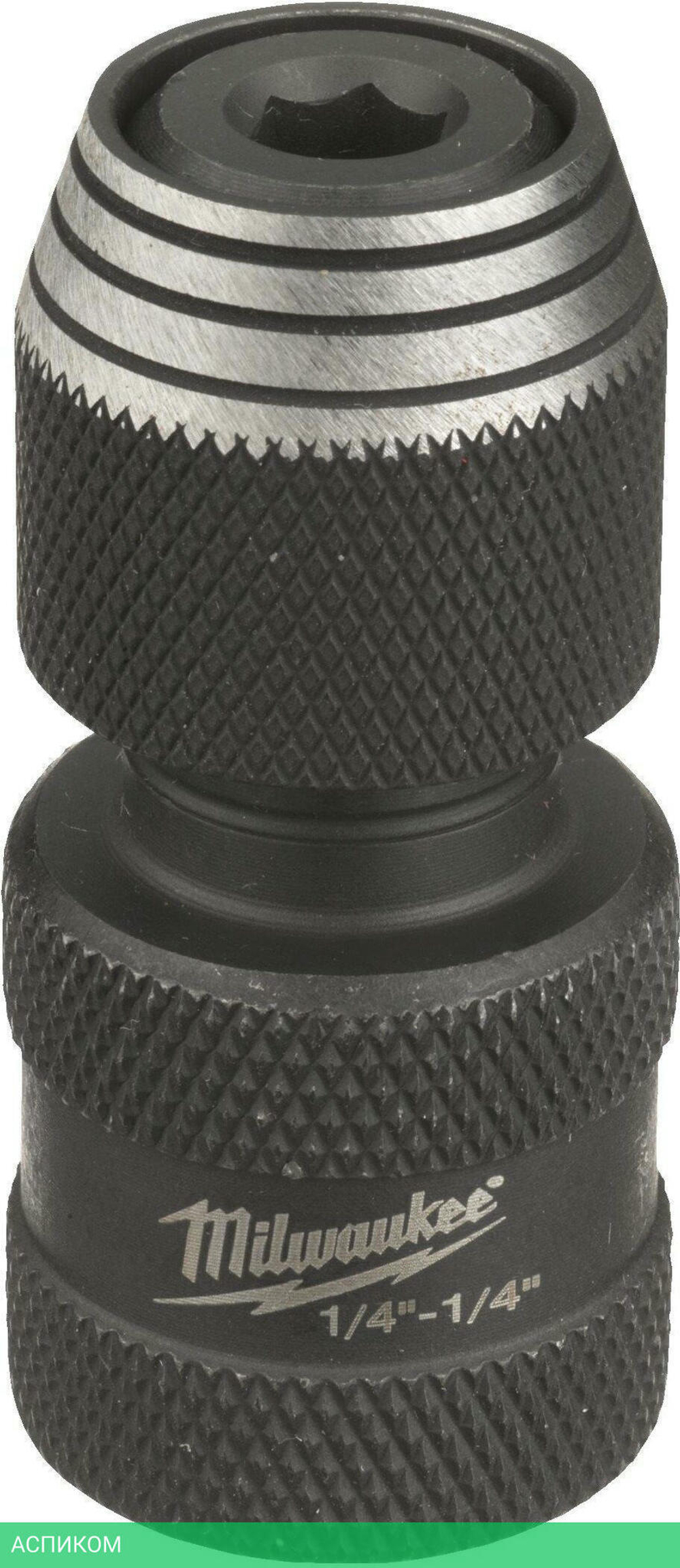 Переходник Milwaukee Shockwave с 1/4" квадратный на 1/4" HEX (4932493425)