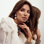 Серьги Dyrberg Kern LINA SG PASTEL MULTI / WHITE PEARL 460507