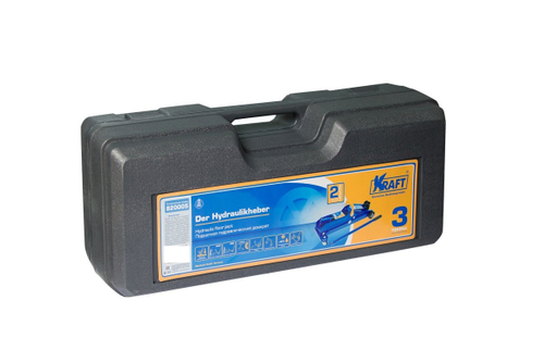Домкрат подкатной (3т) Kraft 135-390мм, кейс