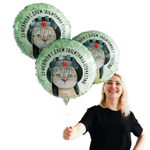 Фольгированный шар «23 февраля. Кот в шлемофоне», 46 см