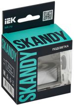 SKANDY Подсветка LED встраиваемая SK-L01N металл никель IEK