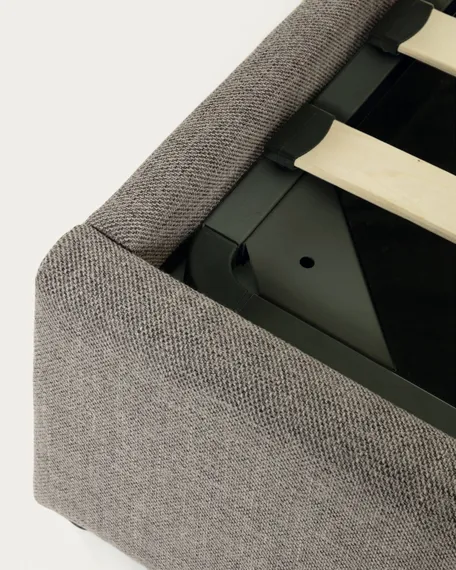 Кровать c подъемным механизмом Nahiri 160x200 см, серая