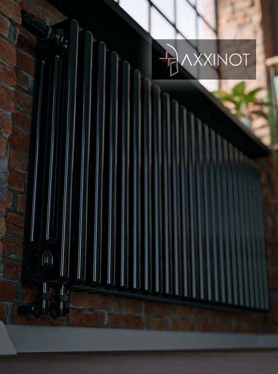 Axxinot Sentir 3080 - трехтрубный трубчатый радиатор высотой 800 мм, нижнее подключение с термовентилем