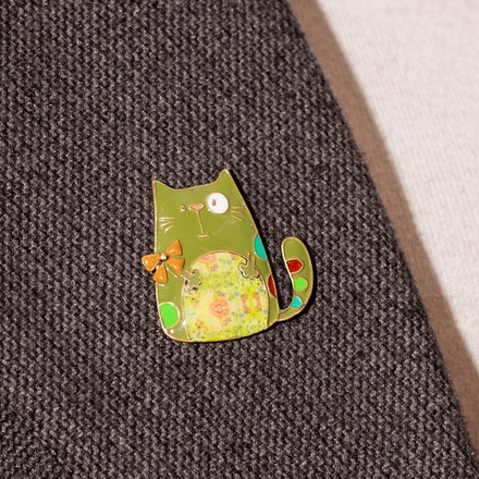 Брошь Shadore Кот бант XZ2299.19 G/G