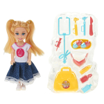 Кукла тип модница с аксесс. коробка 1354