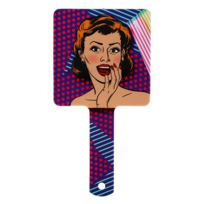 Зеркало косметическое "ГЛАМ", микс 4 дизайна, 23,4*12см