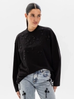 Лонгслив SHIMMER,черный