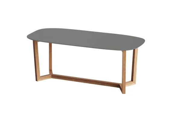 Стол обеденный Cross 2 200*95 см (серый, бук)