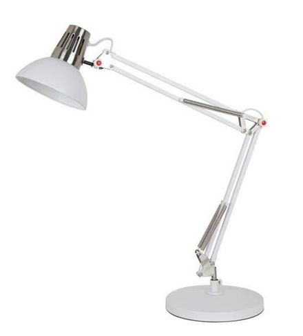 Светильник KD-431A С71 настол. Berlin 1хE27 40Вт 230В бел.+хром Camelion 13088