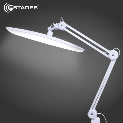 Светодиодная бестеневая лампа LUNA 24W-I-SENSOR-6500K-WHITE/WHITE-220-IP20 на струбцине