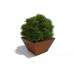 Вазон «Канна» XL, коричневый