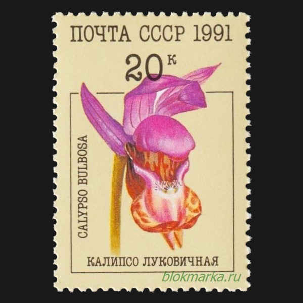 СССР 1991 г № 6315-6319 Серия Орхидеи Чистая MNH **