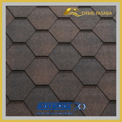 Гибкая черепица KATEPAL Jazzy Коричневый3 м2