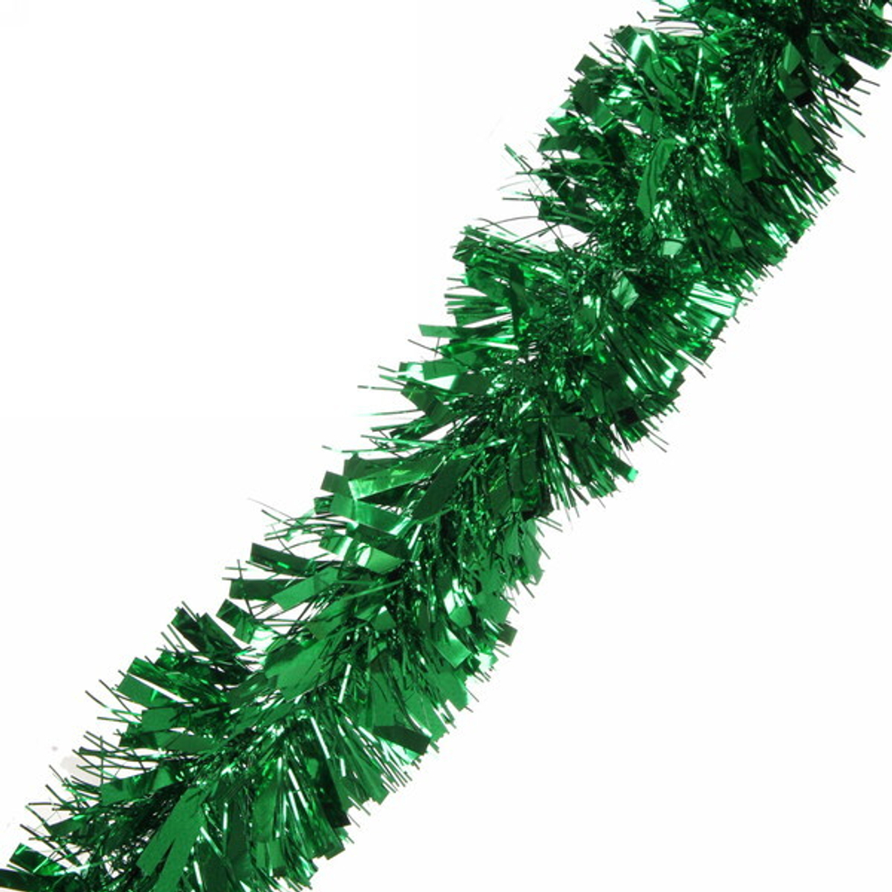 Мишура 2 м 9 см «Праздничное настроение», Зеленый