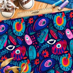 Ткань Барби мультяшные глаза