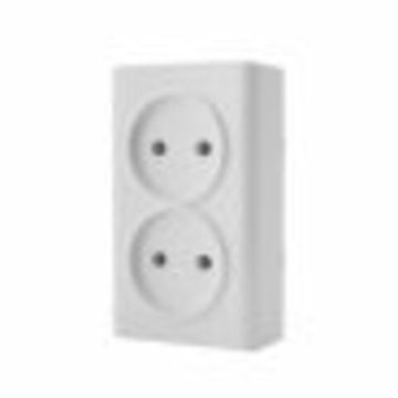 Розетка 2-местная белая б/з о/п  Profitec Веста Эко ВЕ060103 022