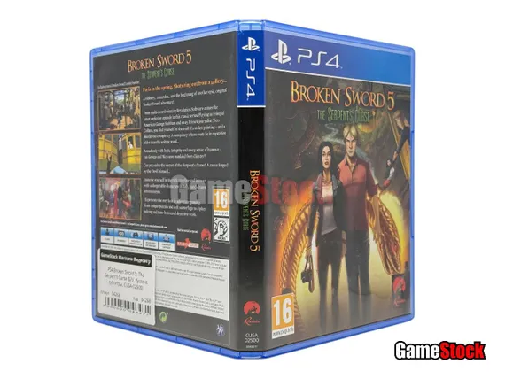 PS4 Broken Sword 5: The Serpent's Curse (Б/У, Русские субтитры, CUSA-02500)