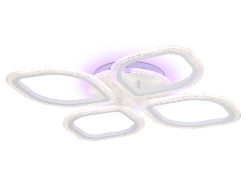 Светильник потолочный светодиодный с пультом FA4501/4 WH белый 75W 3000K+BL/4200K+PU/3000K+6400K 500*500*75 (ПДУ ИК)