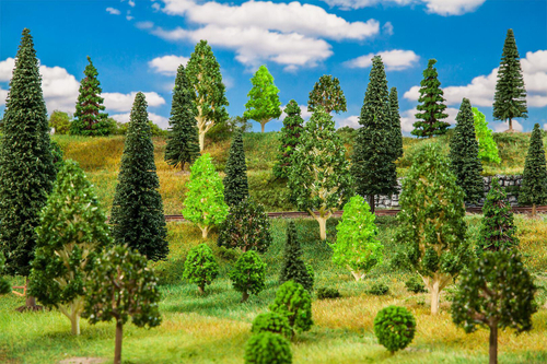 Смешанный лес (35-150 мм), 25 шт., H0/TT