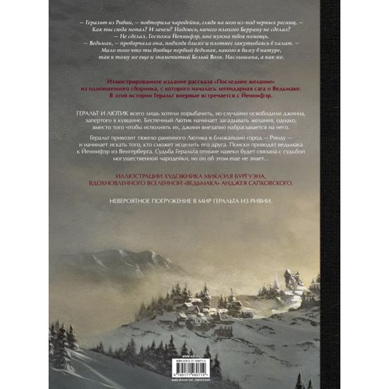 Книга Ведьмак. Последнее желание с иллюстрациями Микаэля Бургуэна