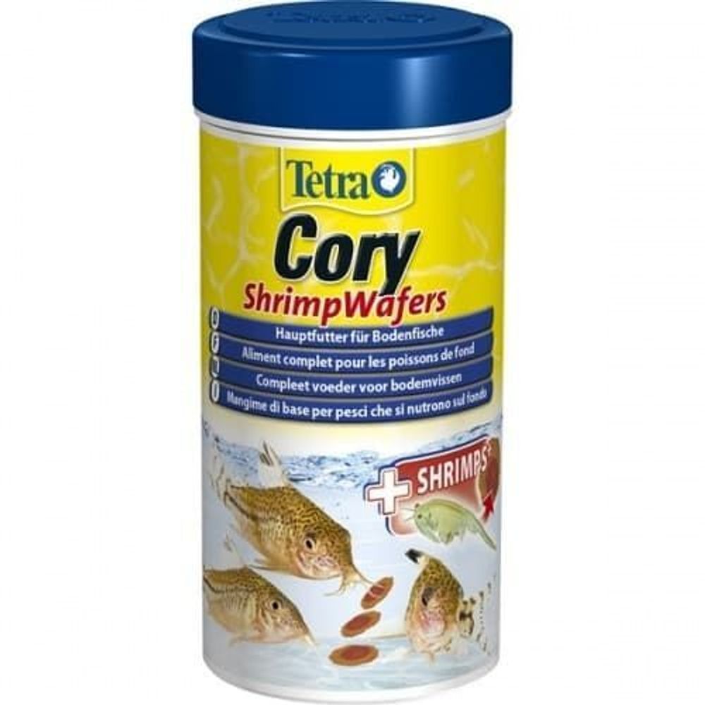 Tetra Cory Shrimp Wafers корм-пластинки с добавлением креветок для сомиков-коридорасов 100 мл