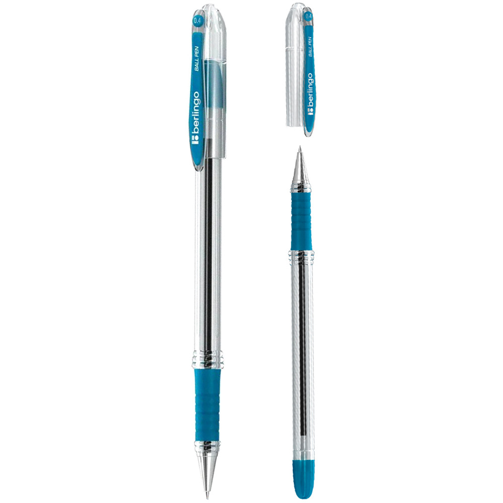 Ручка шариковая BERLINGO "I-10" 0,4 мм, синяя