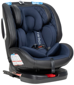 Автокресло детское ISOFIX YB102A (Blue PU/Темно-синий экокожа)