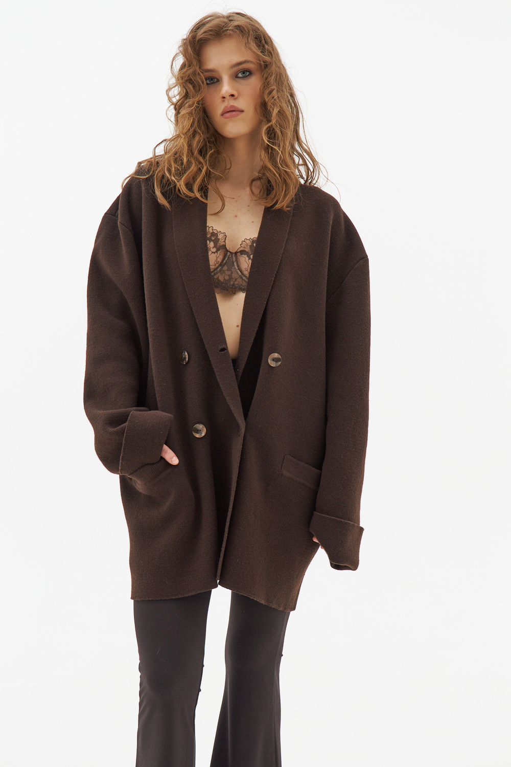 Вязаный пиджак