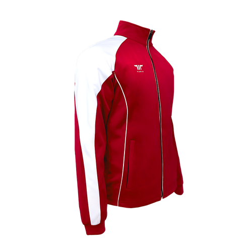 Куртка для спортивного костюма Tusah Warm Up красно-белая