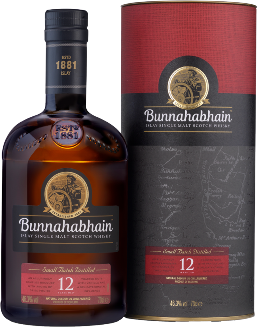 Виски Bunnahabhain aged 12 years, gift box, 0.7 л