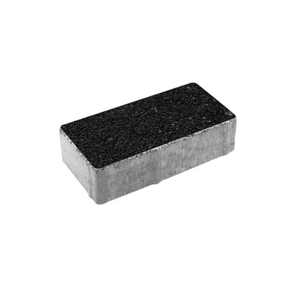 Тротуарная плитка ПРЯМОУГОЛЬНИК 200x100 мм - Стоунмикс Черный