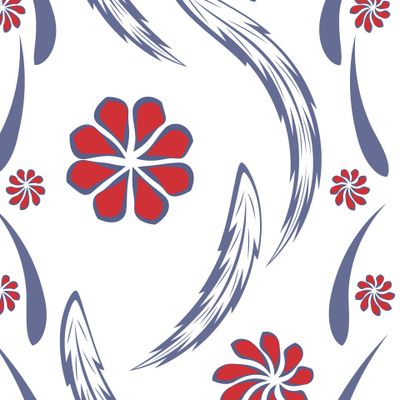 Folk flowers print Floral pattern Ethnic art