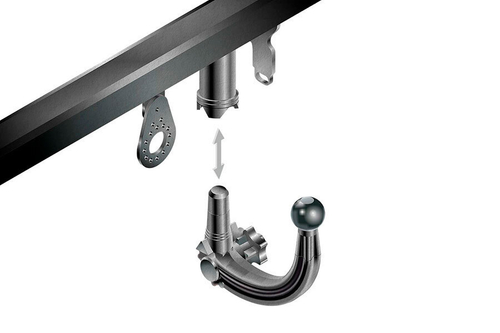 Фаркоп IMIOLA Y.A29 для Mitsubishi Outlander 2012-2019, 2019-2021(паспорт и сертификат в комплекте)(без электрики)