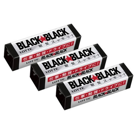 Жевательная резинка Lotte Black Black (9 пластинок), 13,5 г (Таиланд)