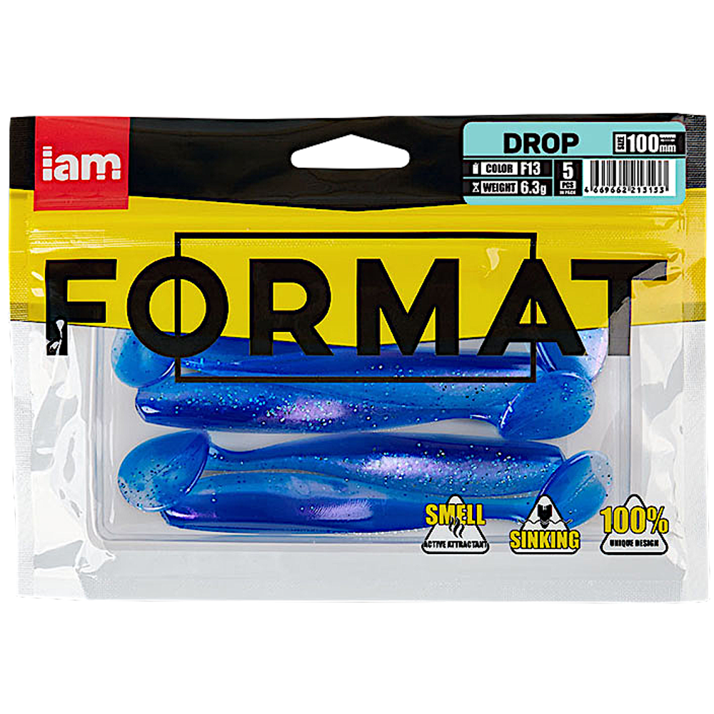 Мягкая приманка IAM Format Drop 100мм 6.3г 5шт