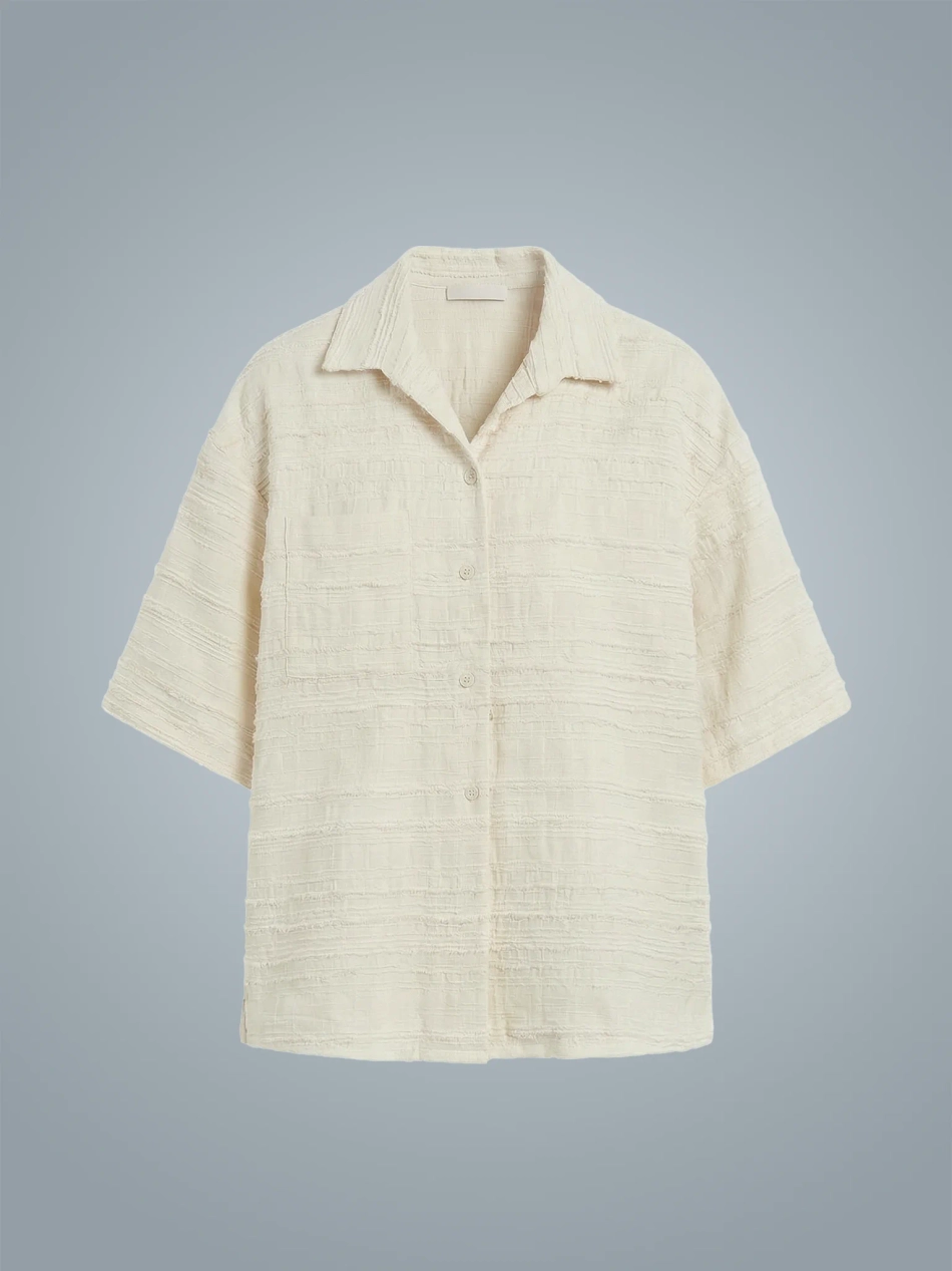 Рубашка из фактурного хлопка Stucco