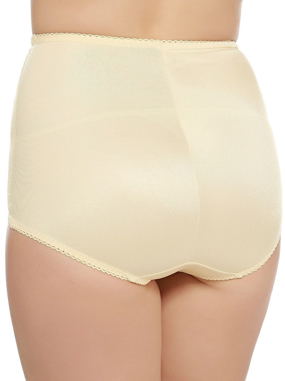 Шелковистые утягивающие трусы средней степени коррекции (Размер: 5X) (Цвет: черный)