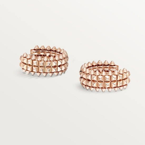 Clash de Cartier hoop earrings, double row