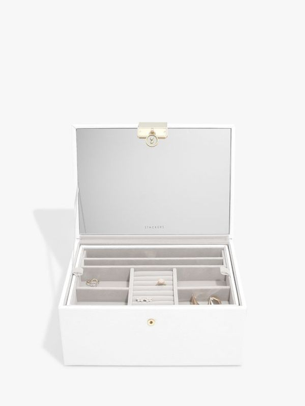Органайзер для украшений Stackers Luxury Classic Box (Grey) (белый / White)