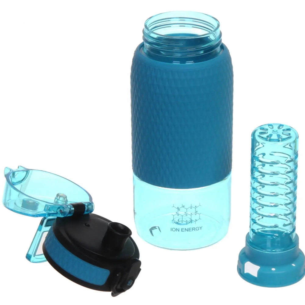 Бутылка спортивная UZSPACE Diamond 5055 с емкостью для фруктов (350 мл)