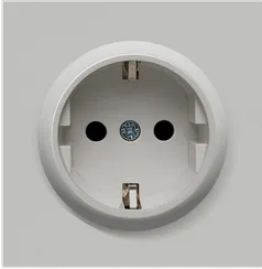 Donel R98 матовый серый накладка для розетки Schuko с заземлением, со шторками 16A 250 В~, серия DA